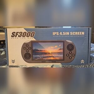 Portable Gaming Console with IPS Display - Black